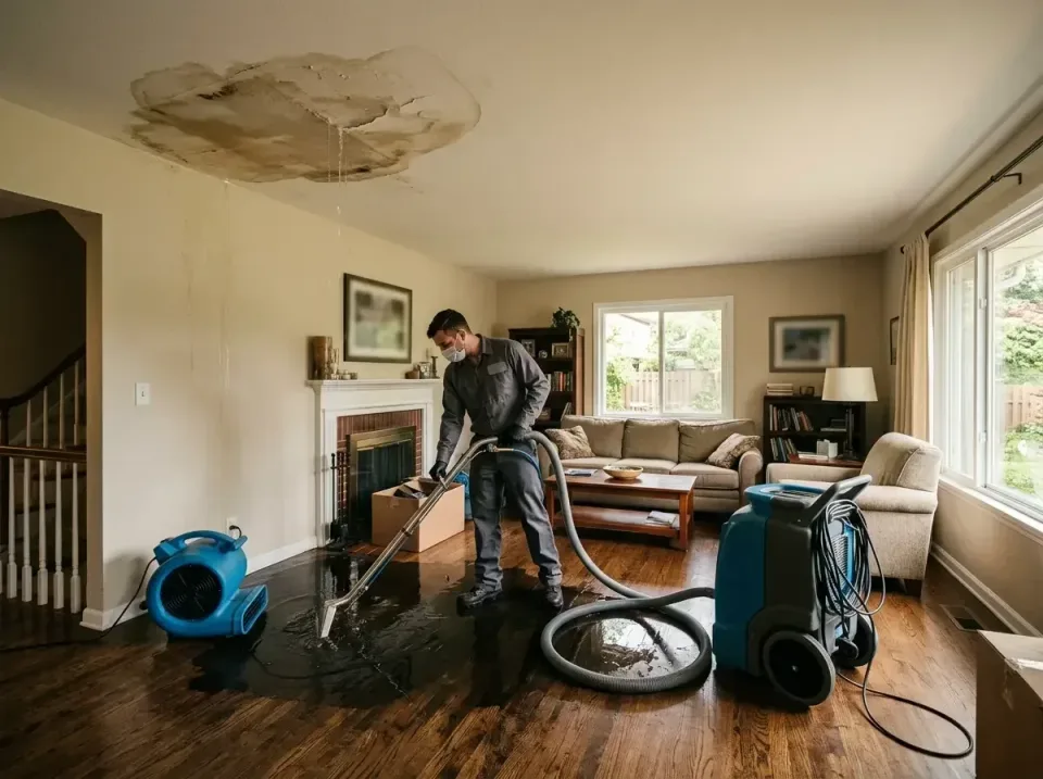 attic-pipe-burst-ceiling-drip-008 — frequently asked questions, Water Damage Restoration & Carpet Care in Normal, IL